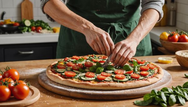 Comment préparer une pizza aux légumes de saison ?
