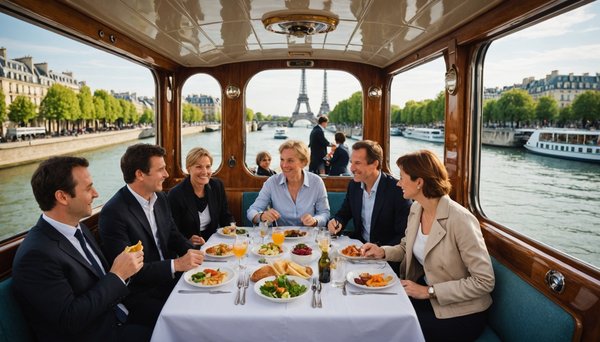 Découvrez les charmes d'un déjeuner croisière à paris